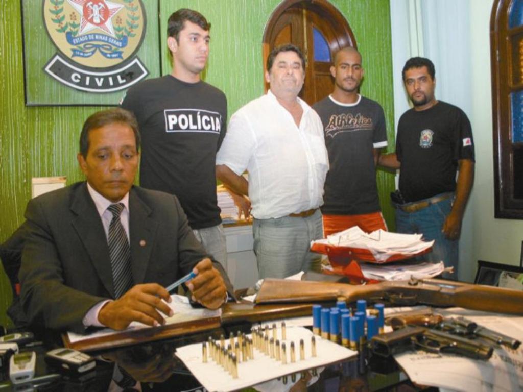 João Caboclo e o vaqueiro Adriano Pitbull acusado de ser o executor do ex-presidiário Oliveira em Timóteo