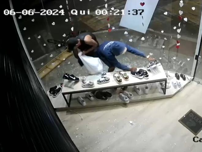 Arrombamento foi praticado nos primeiros minutos de quinta-feira (6), em loja da 28 de Abril