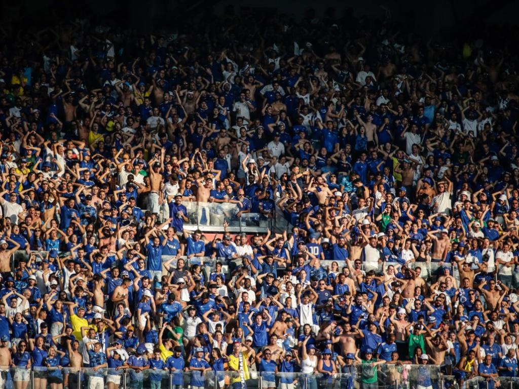 Nação Azul compareceu em peso ao estádio para prestigiar o time 