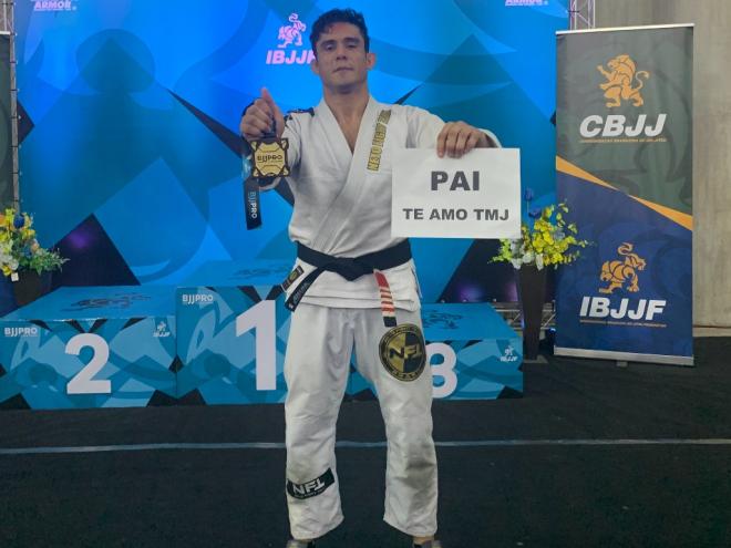 Genes Neto, faixa preta que faturou sua 10ª medalha dourada no ranking mundial neste ano 