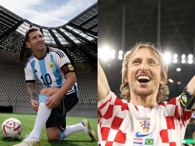 Messi e Modric são os craques das seleções argentina e croata
