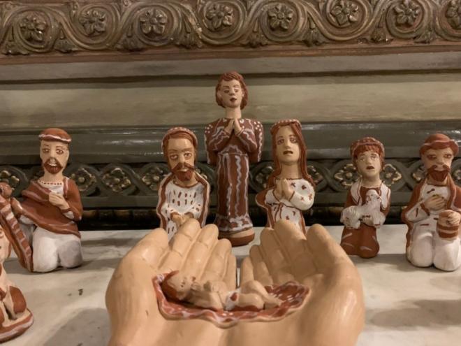 A exposição de presépios feitos por artesãos do Norte de Minas e Vale do Jequitinhonha é uma das atrações