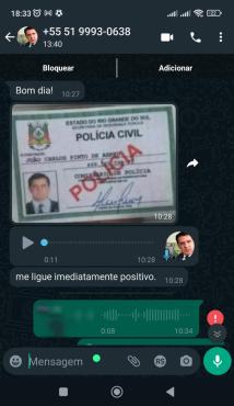 Estelionatários usam foto de um policial do RS, em identidade funcional grosseiramente falsificada 