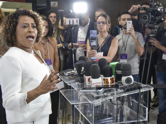 Leninha, eleita para a 1ª-vice-presidência, é a primeira mulher a ocupar um cargo na Mesa desde a 13ª Legislatura. Foto: Daniel Protzner