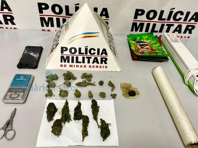 As porções de maconha 