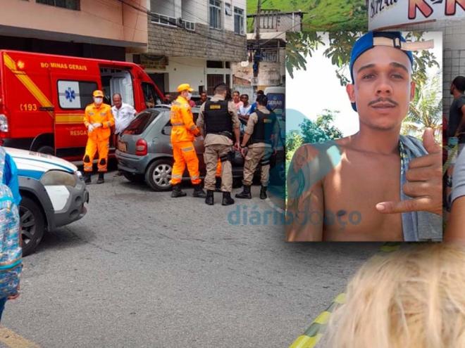 Philippe de Almeida Borges foi atingido por disparos de arma de fogo quando conduzia um Chevrolet Corsa Wind