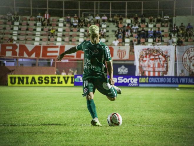 Alyson Motta fez gol em Nova Lima e deverá seguir como titular no duelo contra o Pouso Alegre