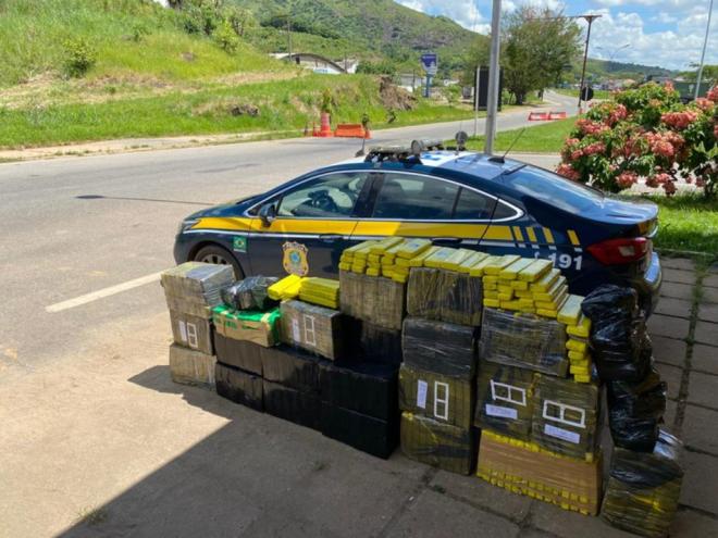 Apreensão ocorreu à margem da BR-116 e a ação gerou um prejuízo estimado de R$ 1,2 milhão aos criminosos