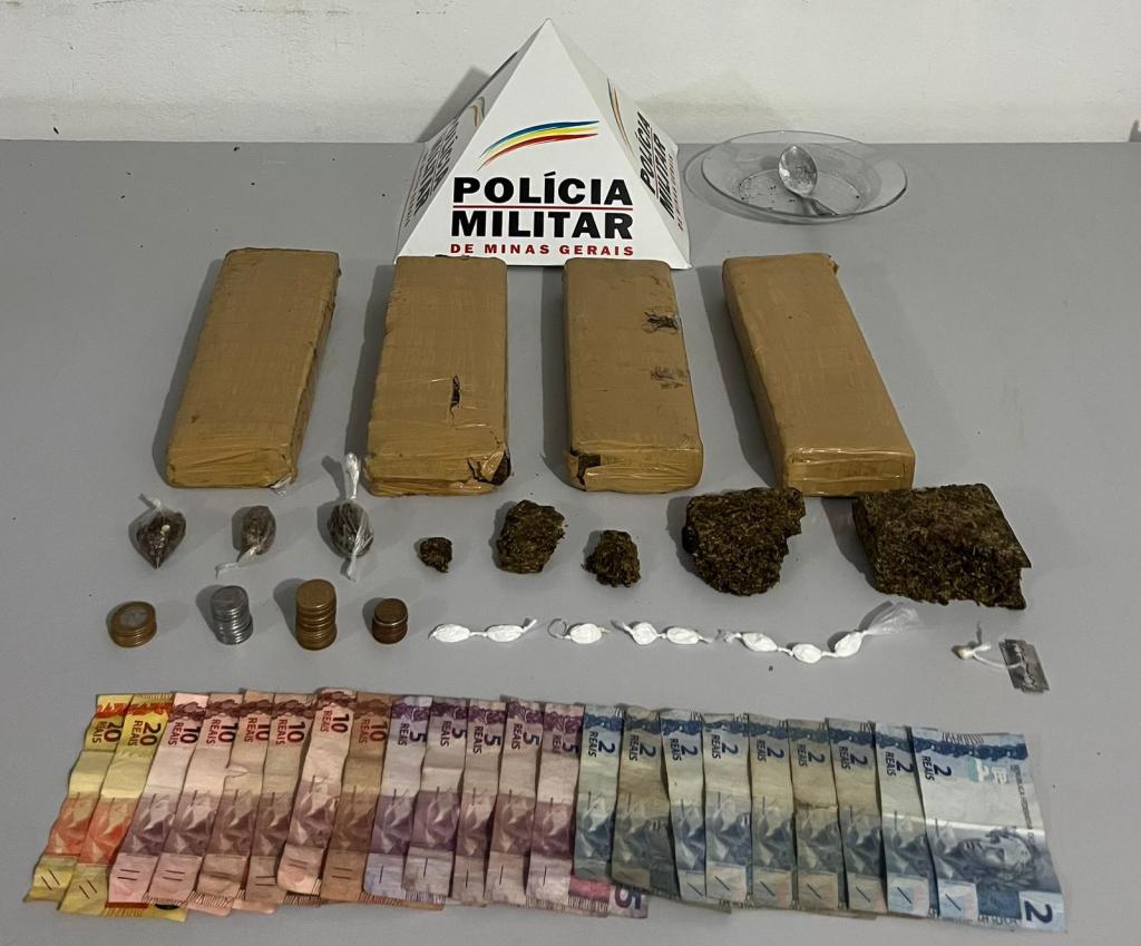 Entorpecentes foram apreendidos em operação no aglomerado Vale do Sol