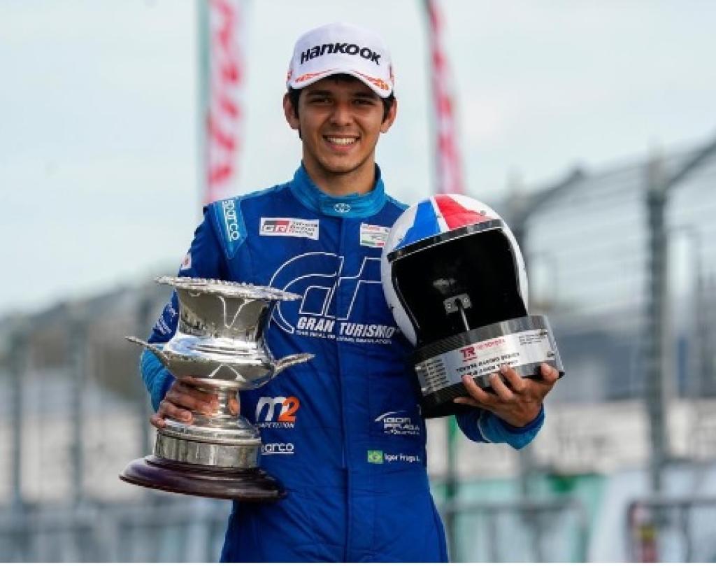 Igor quando campeão do Toyota Racing Series