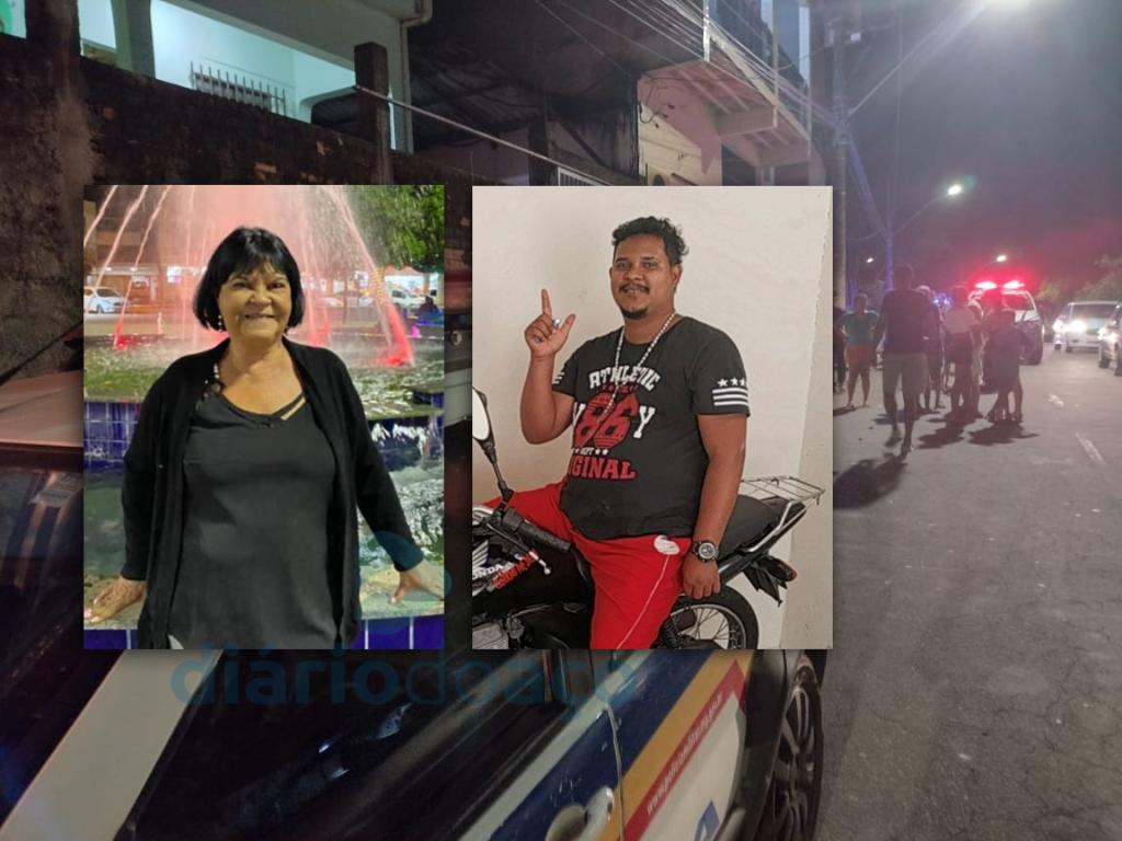 Maria foi assassinada pelo filho, Vitor Hugo, que fugiu depois do assassinato; Padrasto ficou em estado grave e foi levado para um hospital