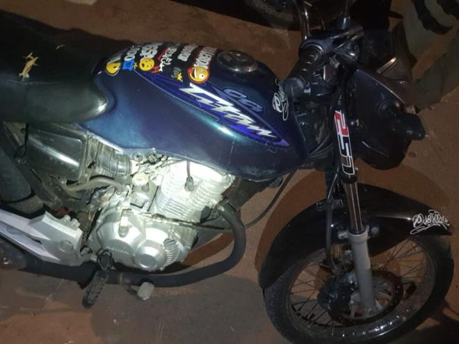Policiais receberam denúncias que essa seria a moto usada no assassinato na rua Curió, domingo passado 