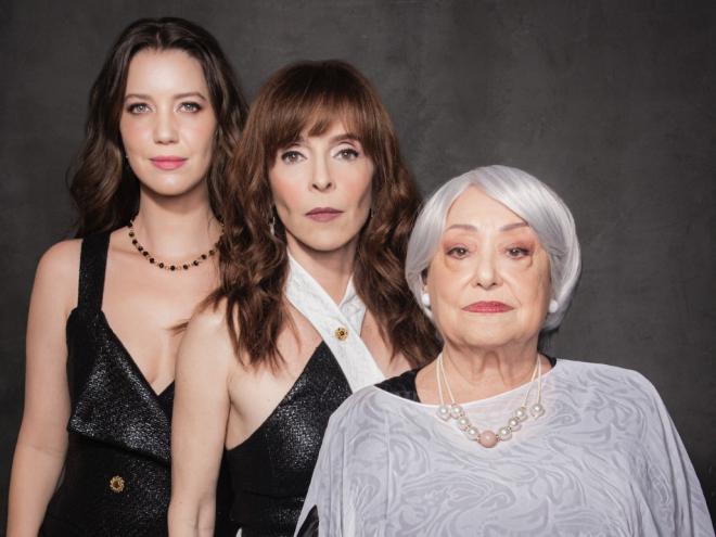 As atrizes Suely Franco (D), Deborah Evelyn e Nathalia Dill: acerto de contas entre três gerações