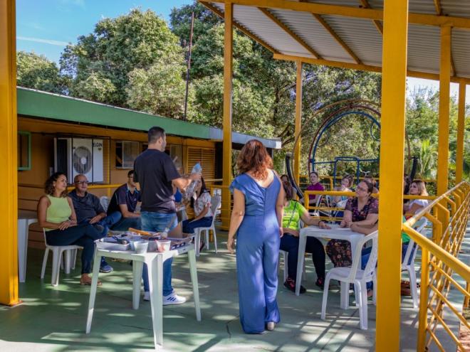 O encontro dos docentes foi realizado no Parque da Ciência