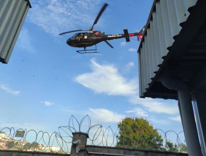 Por terra e pelo ar, policiais fizeram uma caçada aos criminosos que agem em Itabira  