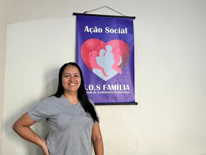 A coordenadora-geral da Ação Social S.O.S Família, Gabriela Alves, falou sobre a instituição e explicou como as pessoas podem ajudar 