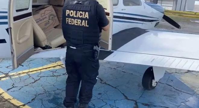 A PF chegou ao carregamento no avião a partir de informações de inteligência