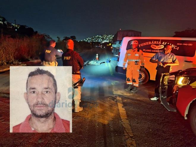 Celso Pereira morreu ao cair com a moto debaixo de uma carreta