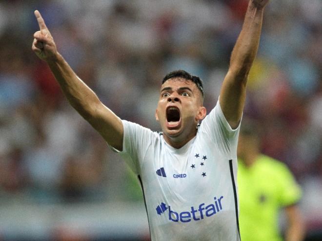 Bruno Rodrigues marcou um dos gols do Cruzeiro na partida 