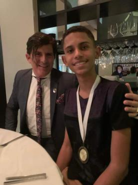João Victor com o Dr. Rey