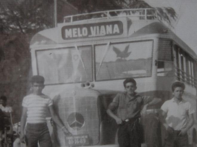 Antiga linha dos ônibus que faziam transporte dos moradores do Melo Viana 