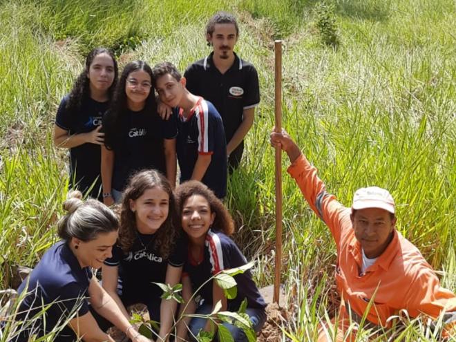 Uma das etapas do projeto foi a visita técnica à unidade de conservação APA Ipanema 