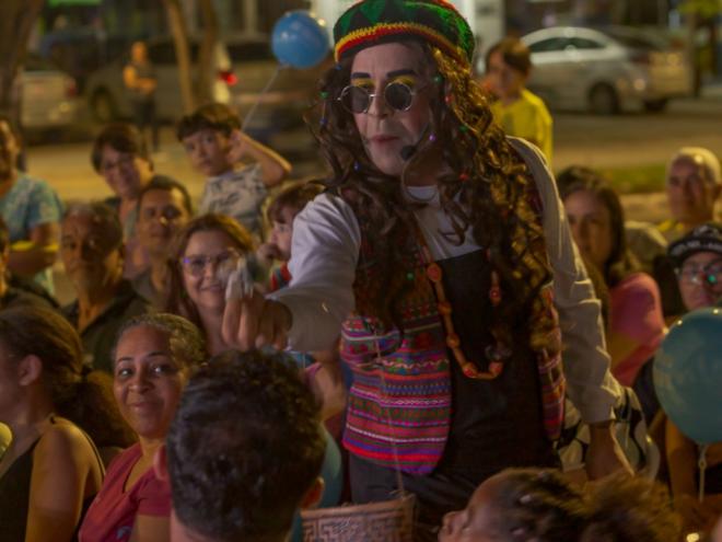 A interatividade com o público faz parte da peça 