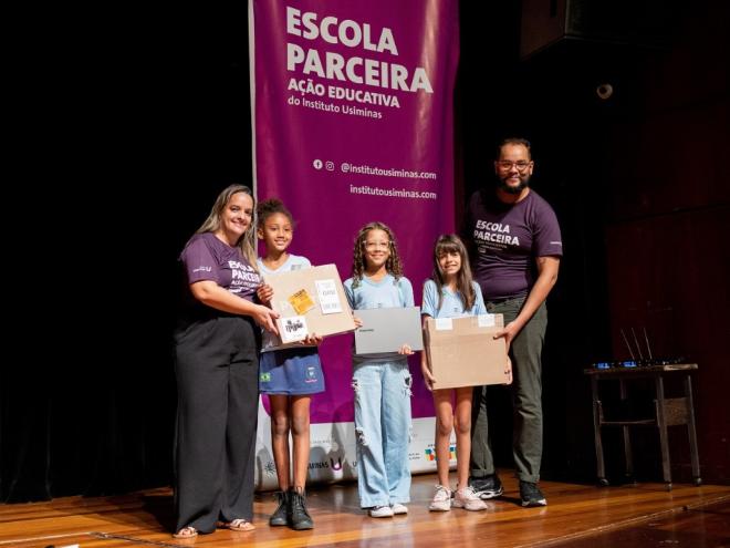 As alunas selecionadas agradeceram a premiação inédita