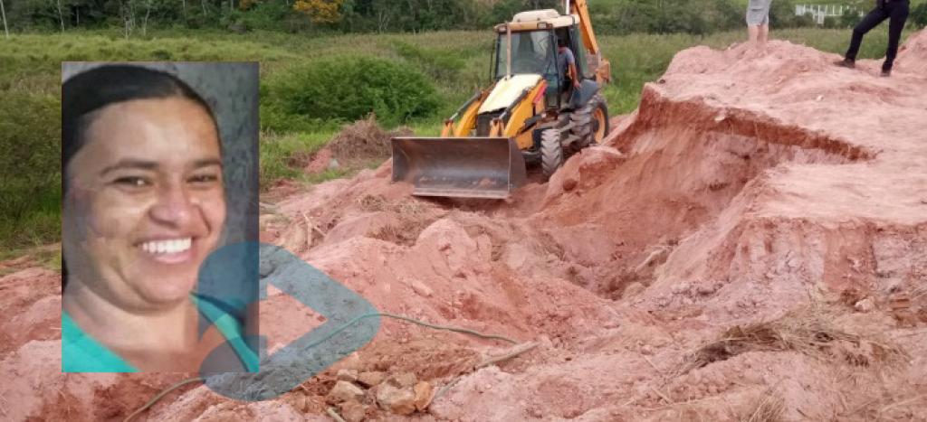 O corpo de Graciele de Sousa, 36 anos, foi encontrado enterrado em um bota-fora, em São Gonçalo do Rio Abaixo