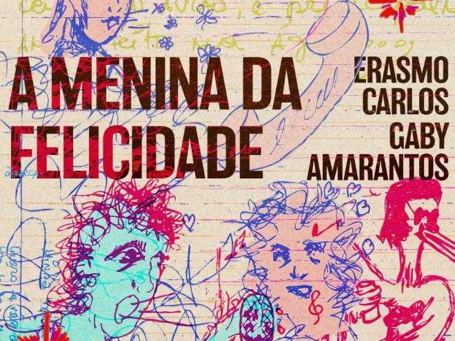 Capa do novo single de Erasmo Carlos e Gaby Amarantos