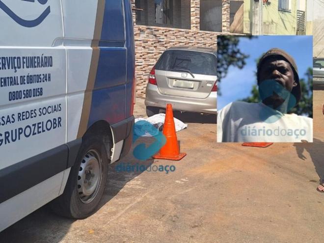 A vítima foi surpreendida pelo suspeito e acabou sendo baleada, caindo próxima a um Honda Fit
