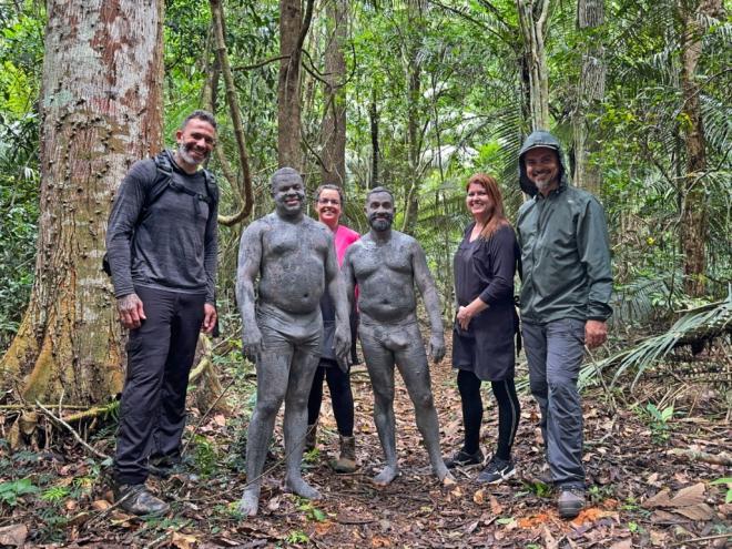 Artistas do AVVA durante produção da videoperformance