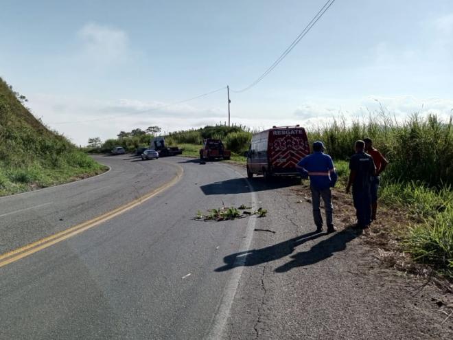 O acidente aconteceu nessa curva, do Km 337 da BR-381 entre Nova Era e Itabira 