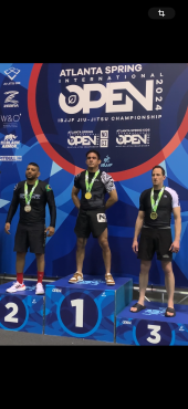 Genes Neto conquistou o primeiro lugar na categoria NOGI peso Meio-Pesado em Atlanta 