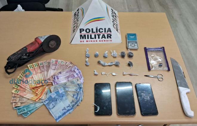 No fim da operação foram recolhidos esses produtos no aglomerado da Amazonita 