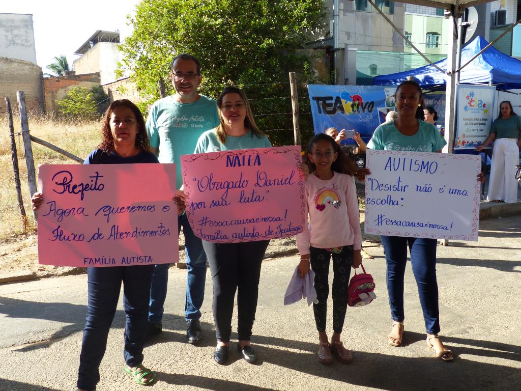 Familiares de autistas estiveram presentes no evento