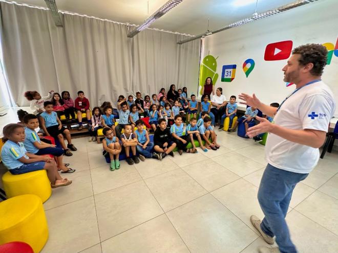 Iniciativa da Vigilância Sanitária promove educação em saúde para crianças de 6 e 7 anos nas escolas municipais
