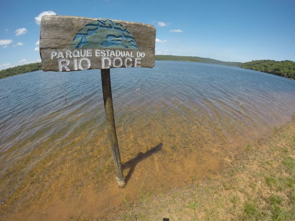 Lagoa Dom Helvécio, única do parque em que é permtido banhar-se