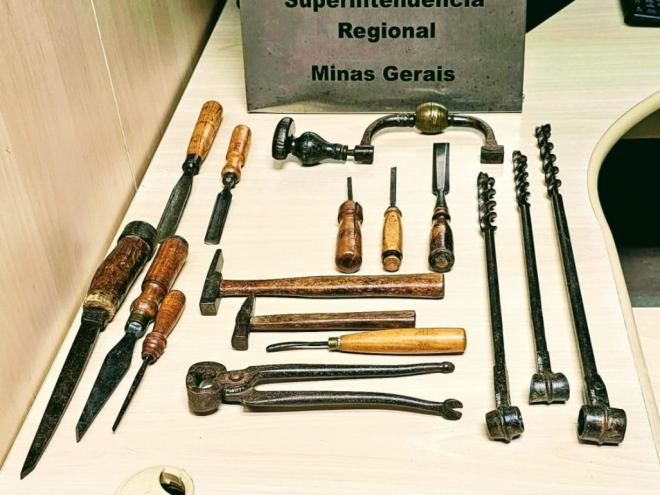 O patrimônio recuperado foi entregue a representantes do museu na manhã de hoje, 12/7, na sede da Polícia Federal