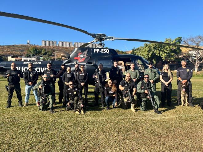 Polícia Civil contou com o trabalho de 37 policiais civis e outros 35 militares, apoio aéreo e terrestre para localizar e prender sete investigados 