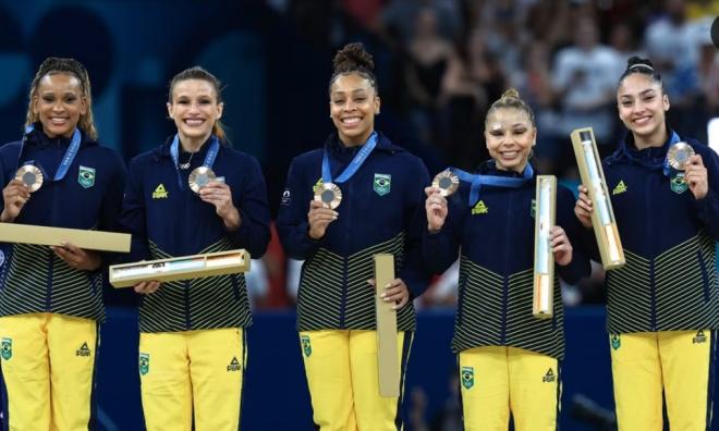 As meninas do Brasil faturaram o bronze; a prata ficou com a Itália e o ouro com os EUA
