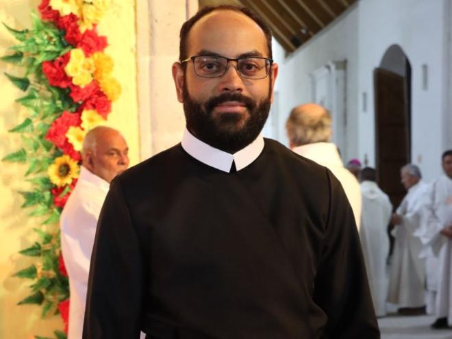 O primeiro trabalho como padre de Thiago Costa Alves de Souza será em Aparecida (SP) 