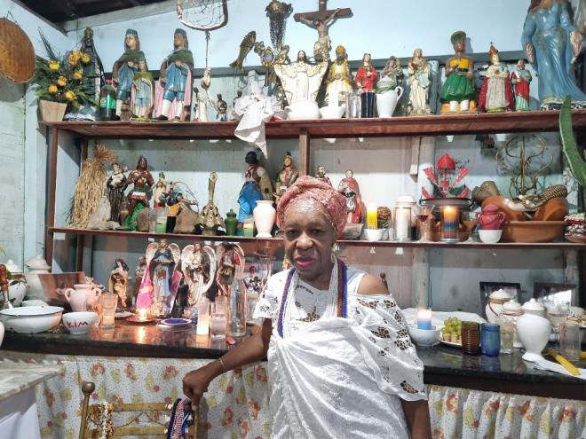 Maria de Fátima é dirigente espiritual da Comunidade Tradicional Terreiro de Umbanda Ilê Axé de Ogum