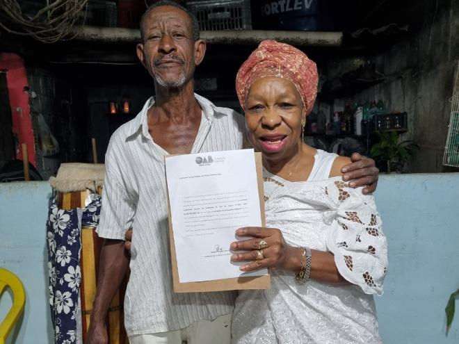 Maria de Fátima Pimentel Silva e seu marido Antônio Pereira da Silva 