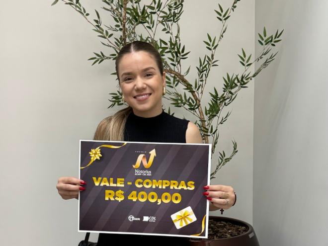 Os ganhadores do sorteio foram contemplados com vales-compra de R$ 400