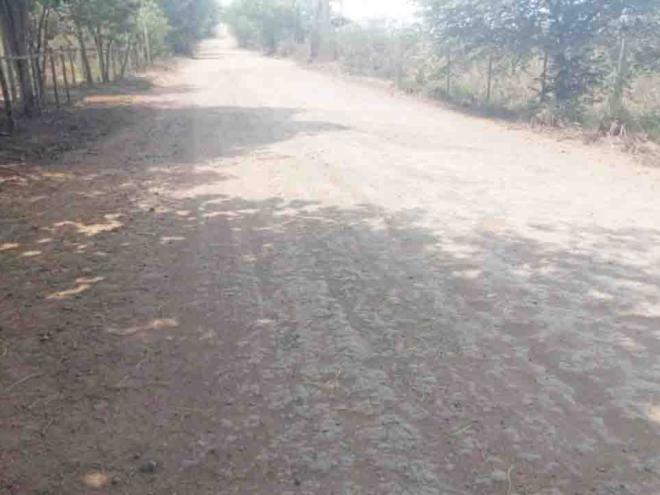 Poeira incomoda moradores da localidade, causando até mesmo problemas respiratórios