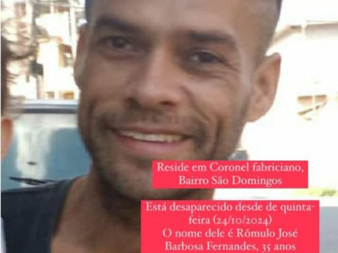Rômulo foi sequestrado quinta-feira, dia 24 e seu corpo foi encontrado segunda-feira, no meio do mato 