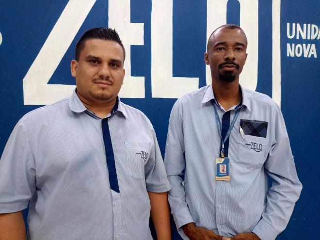 Genilson Alves e Josinei dos Santos do grupo Zelo destacam as vantagens do plano funerário