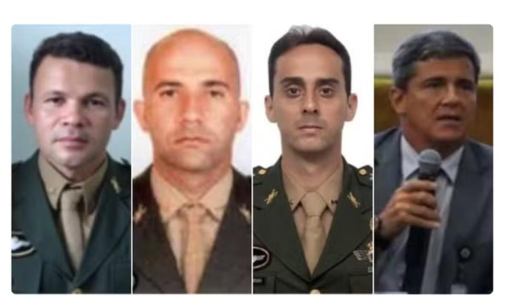 Presos na operação Contragolpe -Rafael Martins de Oliveira, Hélio Ferreira Lima, Rodrigo Bezerra de Azevedo e Mario Fernandes - Foto: Arquivo pessoal e Eduardo Menezes/SG/PR