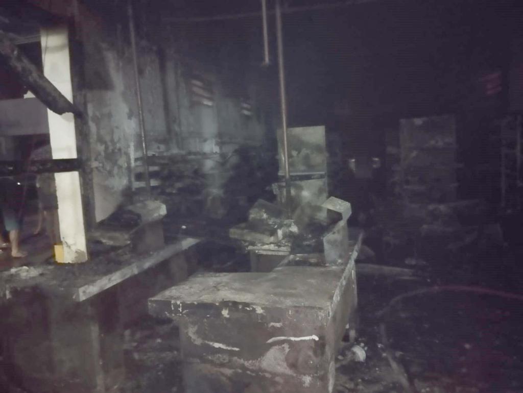 Área dos caixas do supermercado 